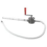Aluminium Handpumpe Ölpumpe Dieselpumpe Kraftstoffpumpe Transferpumpe Kurbelpumpe Für Öl Diesel Heizöl Hydrauliköl Rapsöl Motoröl Getriebeöl 15L/Min Verstellbare Länge 65Cm Schlauch