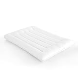 TOPROUD Ultraflaches Kissen Zum Schlafen, DüNnes Kissen FüR RüCkenschläFer, 6.5 cm-Hohes BauchschläFerkissen, Schlankes Bettkissen Zur Linderung Von Nackenschmerzen (Queen-Size, 80 * 40 cm)