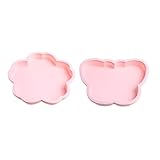 PartyKindom 2 Stück Teiliges Silikon Kuchenform Schmetterling Kirschblüte Backform Bpa Frei Ofen und Mikrowellengeeignet für DIY Desserts und Kuchen Spülmaschinenfest Hitzebeständig für