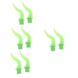 Angoily 4 Paare Kopfhörer Oxhorn Deko mit Haken Halloween Cosplay Headset Zubehör Langlebige Kreative Hörner für Gaming und Party Kopfbedeckung Einfach zu Befestigen Auffälliges Design