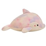 champracer Plüschtier Delfin Groß, Bunte Delfin Kuscheltier Superweich, Süßer Delphin Puppe, Geburtstag Geschenke für Kinder und Erwachsene (50 cm,Rosa)