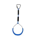 LIOOBO 1 Stück Turnring Blau Fitness Ring für Outdoor Übungen Körpergewichtstraining Gymnastikring für Krafttraining und Spaß im Freien