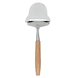 Respicefinem Käsespatel mit Holzgriff, Edelstahl-Käsehobel für halbharten Käse in der Küche