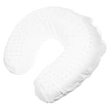 Parliky Latex Nackenkissen U-förmig Nackenstützkissen aus Naturlatex Ergonomisch für Reise Büro Schlaf Unterstützung gegen Nackenprobleme Weiß ohne Bezug