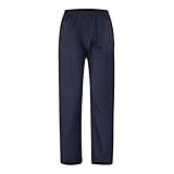 Generisch Herren Regenhose Fahrrad Wasserdicht Atmungsaktiv Überziehhose Winddicht Outdoorhose Wanderhose Winddicht Leichte Trekkinghose Freizeithose