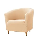 AMENGJ SesselsChoner Elastisch 1PC Elastischer Club-Wannen-Sesselbezug, Wohnzimmer-Stretch-Barstuhl-Schonbezüge, Einzelsofa-Bezüge for Theke, Schlafzimmer(Color 6)