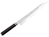 KAI Shun Pro Sho Yanagiba japanisches Sushimesser, Sashimi Messer 27 cm Klingenlänge - A 10 Stahl 61 (±1) HRC - Pakkaholz schwarz - handgefertigt mit einseitigem Schliff - Made in Japan