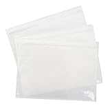 LOGIC PACK Lieferscheintaschen DIN C5 235x175 mm Transparent – 1000 Stück, Dokumententaschen selbstklebend transparent, Rechnungstaschen für A5, Begleitpapiertaschen LDPE ohne Aufdruck