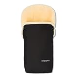 Hofbrucker Lammfell Kinderwagen Fußsack - Herbst, Winter Fußsack für Babys & Kleinkinder, Thermo, Wasserdicht & Atmungsaktiv - Ideal für alle gängigen Kinderwägen und Buggys Made in Germany