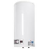 2000W Elektrischer Tank Wassererhitzer 50L Modern Edelstahl Boiler 220V Warmwasserbereiter mit Handdusche und Schläuche Geeignet für Küchen, Toiletten, Friseursalons, Badezimmer 71 * 34cm Weiß