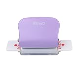 Pretfy 6 Loch Lose Leaf Hole Punch, Metall Hole Puncher, 5 Blech -Kapazität Handheld Puncher für A4 A5 B5 Notebook, mit Creative Punching für Scrapbook Tagebuchplaner (Lila)