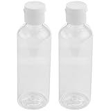 KVSERT 8 x 100 ml Kunststoff-Flaschen, transparent, für Reisen, Shampoo, Lotion, Kosmetikbehälter