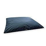 4L Textil ZOE Hundekissen waschbar mit Bezug und Reißverschluss Hundekissen Grosse Hunde Hundematte Liegekissen für Hunde waschbares Hundebett Grosse Hunde GRAU(100x80 cm, Graphit)