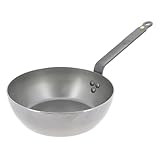 de Buyer - Bauernpfanne MINERAL B aus Eisenstahl - 24 cm - 5614.24, Silber