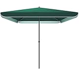 ATAAY Rechteckiger UPF50+ Sonnenschirm für den Außenbereich, Sonnenschirm für die Terrasse, Sonnenschirm für den Tischmarkt, Grün, 2,2 x 1,8 m/7,2 x 5,9 ft, 2 x 2 m/6,6 x 6,6 ft
