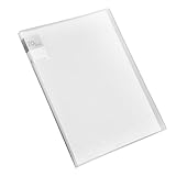 HOMSFOU Booklet-ordner Akkordeon-datei-organizer Dateiordner Dateiorganisator A3-präsentationsmappe Sichtbuch Im A3-format Büroorganisatoren Und -aufbewahrung Weiß Plastik