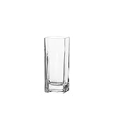 LEONARDO HOME HOME Kasten-Vase Lucca, moderne Blumenvase, handgefertigtes Unikat in rechteckiger Form aus Glas, H 20 x B 6-cm, 014379