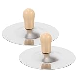 WHAMVOX 2 Stück Teiliges Fingerzimbel Holzgriff Kleines Kinderschlaginstrument für Musikalische Früherziehung Robustes für Rhythmusförderung und Eltern junge Mädchen interaktion