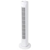 Turmventilator 81 cm | Standventilator mit 3 Geschwindigkeiten & 3 Modi | Oszillation & Schutzgitter | 45 W starker Säulenventilator für Büro & Zuhause