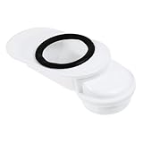 DECOMELODY Toilettenverschieber Kunststoff Wc Abflussverbindung Verbindungsstück für Bodenauslass und Wandanschluss Robust Langlebig Einsetzbar