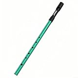 Irische Blechflöte mit 6 Löchern in C- und D-Taste, ideal für Liebhaber traditioneller Musik (Grün C)