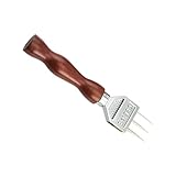 MAGICLULU Dreizack-Eispickel Eispflücker tragbare Eismaschine Küchenpickel-Werkzeug Gefrierschaber Eisschnitzen Handeis Bar-Zubehör Hotel-Eispickel Eiscrusher im japanischen Stil Buche Brown