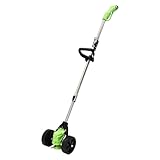 RasenmäHer, Akku Gartengerät Rasentrimmer Set mit 1 Akku und 8 Klingen, Rasenkantenschneider & Freischneider, Ohne Antrieb SpindelmäHer, Einstellbarer Winkel und Höhe