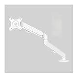 Monitorständer- Einzelmonitorhalterung, Einzelmonitorarm-Tischhalterung, vollständig verstellbarer Monitorarm mit Gasfeder, passend for 17-30 Zoll große flache/gebogene Monitore mit einem Gewicht von