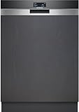 Siemens SN57TS00CE, iQ700, Geschirrspüler Teilintegriert, Home Connect, Spülmaschine Made in Germany, Besteckschublade, Zeolith Trocknung, varioSpeed, Intelligent Programm, glassZone, openAssist