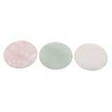 DECOMELODY 3 Stück Teiliges Jade stein Wimpernkleber Runde Wimpernverlängerungs paletten Stabile Kleberhalter für Präzise Anwendung Vielseitig für Wimpernverlängerung und Beauty training in
