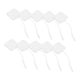 OATIPHO 24 Stück Elektrodenmassageaufkleber Ersatzpads für das Gerät physiotherapeutische Versorgung Ersatzelektrodenpads Elektrodenpads für die Physiotherapie Elektrodengel Vlies Weiß