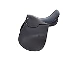 Campale Vielseitigkeitssattel York Echt Leder Dunkelbraun (17 Zoll)