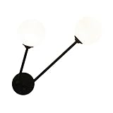 OSALADI Wandlampe led wall lights wall lamp led wandleuchten wandleuchte badezimmer wandeinbauleuchte dekorative Lampe schwarze Badezimmerleuchten Nachttischlampe Schmiedeeisen Black