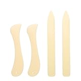 TENGEE 2 Stück Falzbein,Falzbrett,Falzbein für Papier,Falzbein Kunststoff,Origami Werkzeug,Bone Folder,Falzbein Knochen,für Papierhandwerk Kartenherstellung,Büromaterial und Handgefertigte Bücher