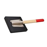 FONDOTIN Gummihammer mit Holzgriff Widerstandsfähiger Fliesenklopfer Elastischer Fliesenleger Gummiklatscher für Boden und Holzverlegung Vier Schrauben Befestigung Rutschfest Langlebig