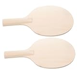 DECOMELODY 2 Stück DIY Tischtennisschläger Holzbrett Bastelset Kreatives Hand Auge Koordination Eltern Junge Mädchen Aktivität