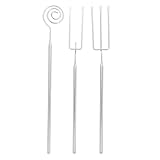 DIYEAH Edelstahl Fondue Gabel Schokolade und Käse Tauchgabeln Rostfrei Hitzebeständig Spülmaschinenfest Multifunktional für Fondue und Hot Pot Genuss