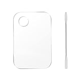 Make-up-Palette, Make Up Mischpalette, Kosmetische Mischpalette, Klare Acryl Make Up Palette mit Spatel, für Make-up/Nail Art Transparent