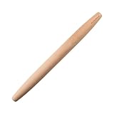 Muso Wood Nudelholz holz Französisches Teigroller zum Backen - Nudelholz Rolling Pin für Fondant, Pizza, Kuchen, Nudelteig (40 cm - Buchenholz)
