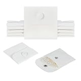 Xinjoduz 12 Stück Mikrofaser Schmuckbeutel Mini Aufbewahrungsbeutel Schmuckbeutel Klein Schmuck Verpackungsbeutel Samt Schmuckbeutel Mit Druckknopf Für Reisen Ringe Armbänder Halsketten Ohrringe Uhren