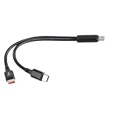 YUGSHNKFC Tragbarer USB C Stecker Auf 2 USB C Stecker Y Splitter 2-Port USB C Ladekabel Für Effiziente Stromversorgung Zwei Geräte
