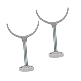 YARNOW 2 Stück Teiliges U förmiges Treppenschutzgitter adapterset aus Legiertem Zylindrische Geländerhalterung für Kindersicherheit Kompatibel mit Verschiedenen Treppen und Türrahmen