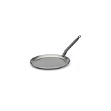 de Buyer - Crêpe-Pfanne CARBONE PLUS aus schwerem Eisenstahl - 24 cm - 5120.24, Silber