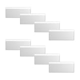 8 Stück Selbstklebetaschen Transparent, Etikettenhalter Selbstklebend, Selbstklebetasche, Kartenhülle, Beschriftungsfenster Selbstklebend, Schmale Seite offen, für Zuhause Büro Schule (3*11cm)