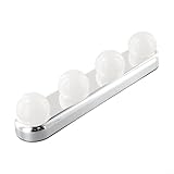 Spiegelleuchte mit 4 Saugnäpfen zum Schminken im Badezimmer