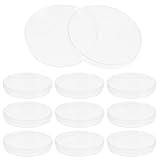 FRCOLOR 20 Stück Klare Sterile Petrischalen mit Deckel für Labor Zellkulturen Mikrobiologie Laborbedarf Vielseitig Einsetzbar Präzise Ergebnisse