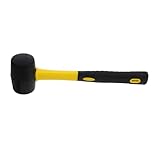 HOMSFOU Gummihammer Reifenhammer Werkzeuge Für Laminatböden Camping Hammer Werkzeug Vorschlaghammer Lineman-hammer Zelthammer Campinghammer Holzhammer Automatischer Hammer Minihammer Black