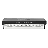 Dunstabzugshaube 60 cm - Edelstahl Unterbauhaube mit 3 Leistungsstufen Dunstabzug Umluft/Abluft Touch Control 55db leiser LED-Beleuchtung für Küchen und Restaurants