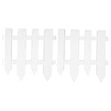 NUOBESTY 2 Stück Kunststoff Gartenzaun Wetterfeste Beeteinfassung für Blumenbeete und Terrassen Einfache Installation Vielseitige Rasenkante zur Gartenbegrenzung und Dekoration