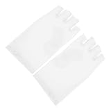 ELAYARD Fingerlose Sommerhandschuhe Damen Elastisch Atmungsaktiv UV Schutz rutschfest Dünn für Büro Fahren Radfahren Leichte Chinlon Touchscreen Handschuhe